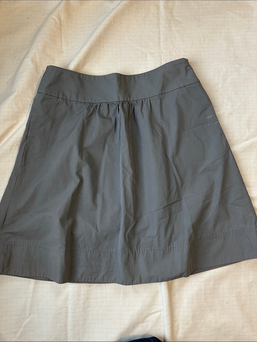 J. Crew grey Cotton poplin Skirt